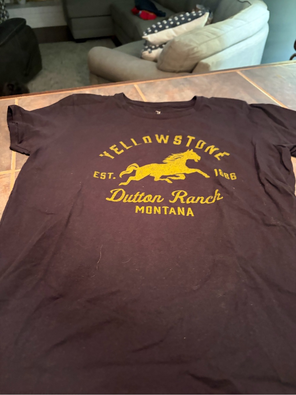 Yellowstone Dutton Ranch Montana Graphic Tee - Large